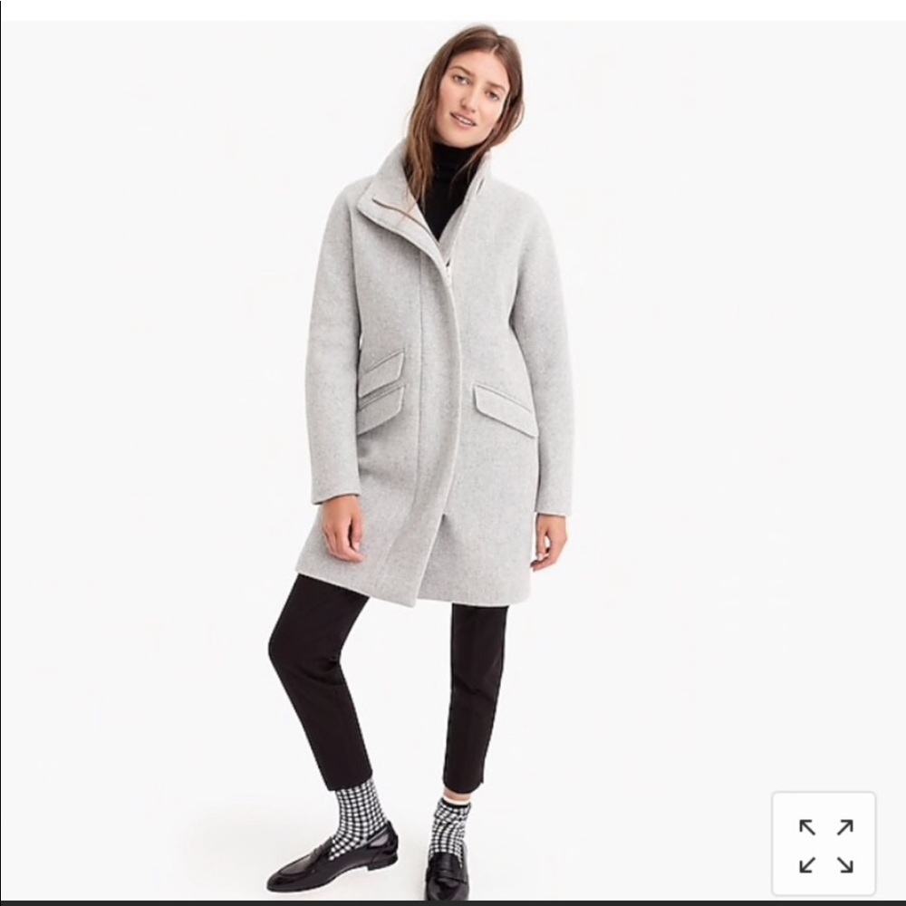 J Crew Cocoon Coating in Stadium Wool Cloth